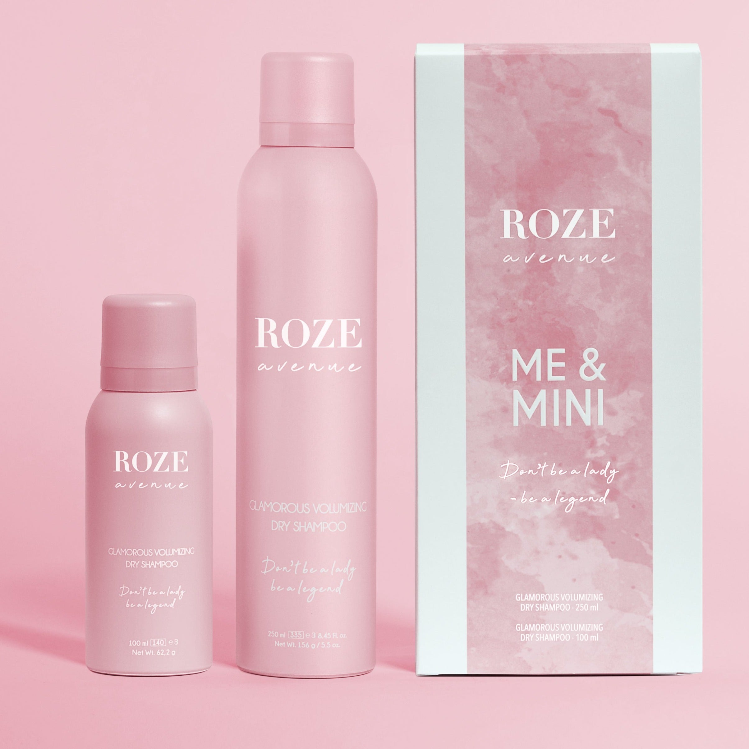 zestaw roze avenue: mini suchy szampon i suchy szampon o normalnym rozmiarze