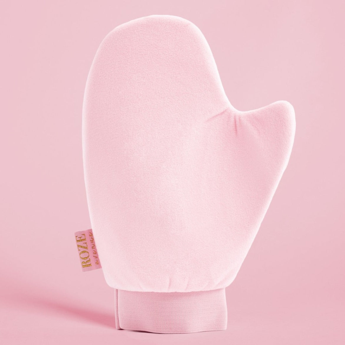 różowa rękawica do aplikacji samoopalacza roze avenue