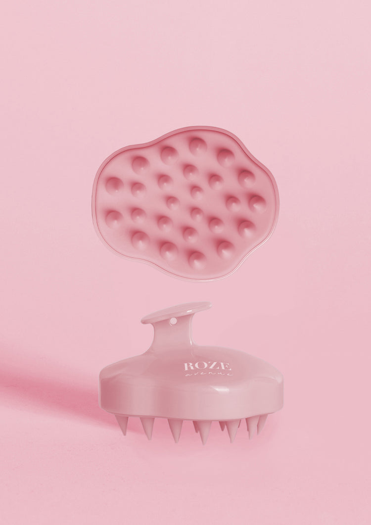 szczotka do masażu skóry głowy widok z boku i od dołu